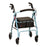GetGO Classic - 4 Wheel Rollator Sky Blue Adjustable Height / Folding Aluminum Frame - 4202CDB