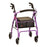 GetGO Classic - 4 Wheel Rollator Purple Adjustable Height / Folding Aluminum Frame - 4202CPL
