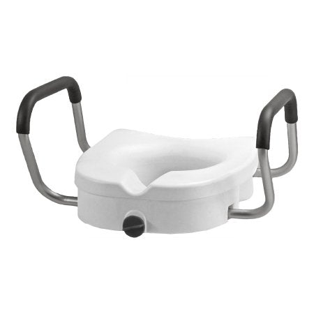 Nova Ortho-Med Seat, Toilet Raised Tilted W/Arms Retail 5" (2/Cs) - 8351-R