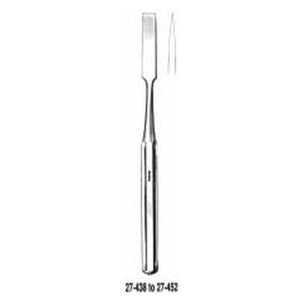 Miltex-Integra Osteotome Hibbs 9" Straight 1-1/4" Tip Stainless Steel Reusable Ea - 27-450