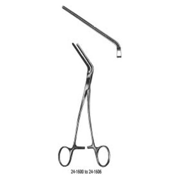 Miltex-Integra Clamp Multipurpose Debakey 8-1/4" 60 Degree Obtuse Angle 5Cm Jaw Ss Ea - 24-1602
