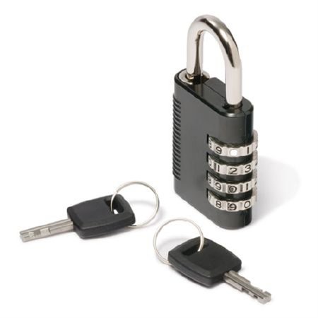 Market Lab - Combination Paddle Lock Silver / Gray Steel Universal - 15693