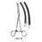 Miltex-Integra Forcep Hemostatic Rochester-Pean 8" Horizontal Serrated Curved Ss Ea - 7-142