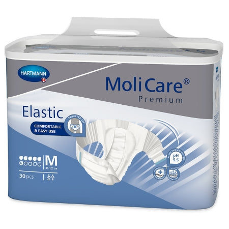 Hartmann Unisex Adult Incontinence Brief Molicare Premium Elastic Medium Disposable Moderate Absorbency - 165272