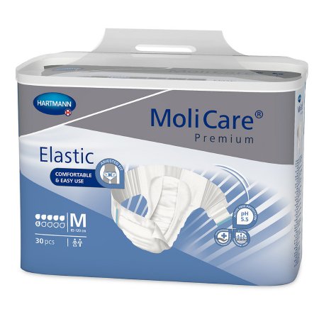 MoliCare Premium Elastic 6D - Unisex Adult Incontinence Brief Medium Disposable Moderate Absorbency - 165272