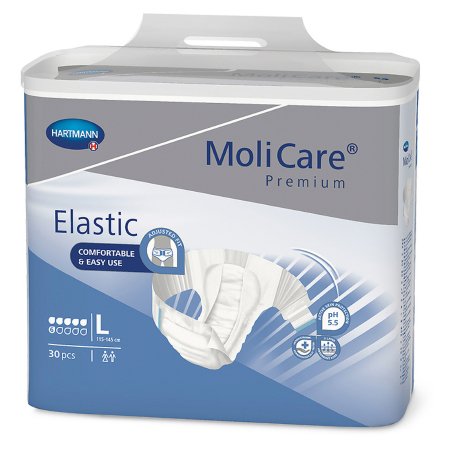 MoliCare Premium Elastic 6D - Unisex Adult Incontinence Brief Large Disposable Moderate Absorbency - 165273