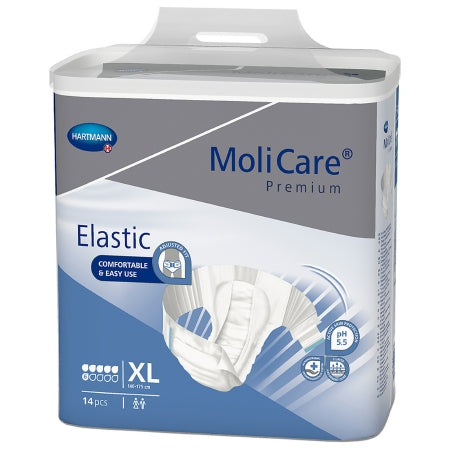 Hartmann Unisex Adult Incontinence Brief Molicare Premium Elastic X-Large Disposable Moderate Absorbency - 165274