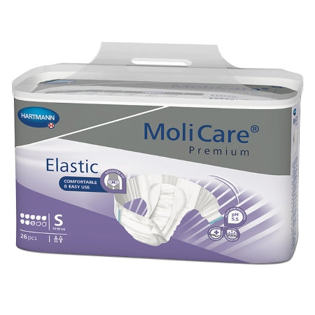 Hartmann Unisex Adult Incontinence Brief Molicare Premium Elastic Small Disposable Heavy Absorbency - 165471