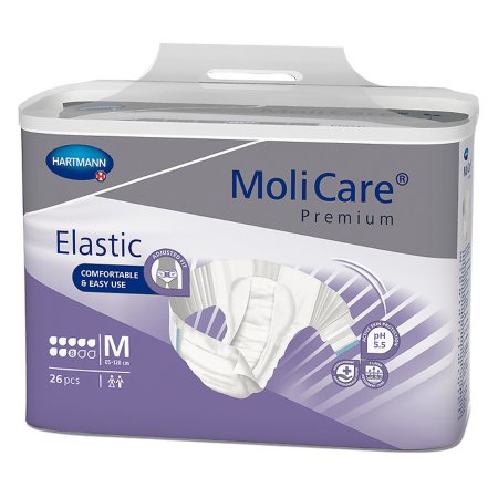 MoliCare Premium Elastic 8D - Unisex Adult Incontinence Brief Medium Disposable Heavy Absorbency - 165472