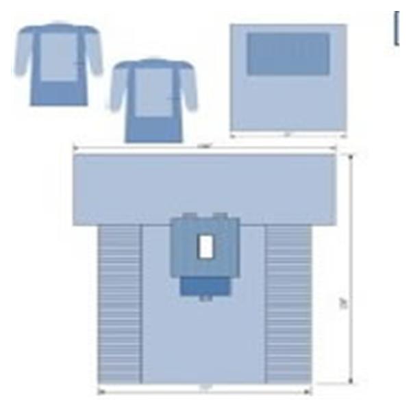 C-Core Medical Pack Laparotomy Abdominal Vi With Large Fabric Reinforced Sms Gown 8/Ca - 60050