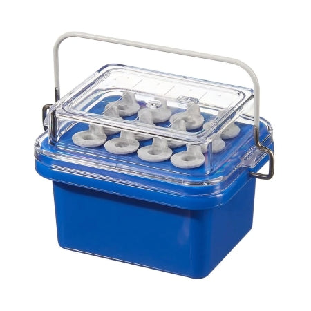 Thermo Scientific Nalge - Benchtop Cooler 4-1/4 X 5 X 5-1/3 Inch Blue Polycarbonate 12 Tube Capacity - 5115-0012