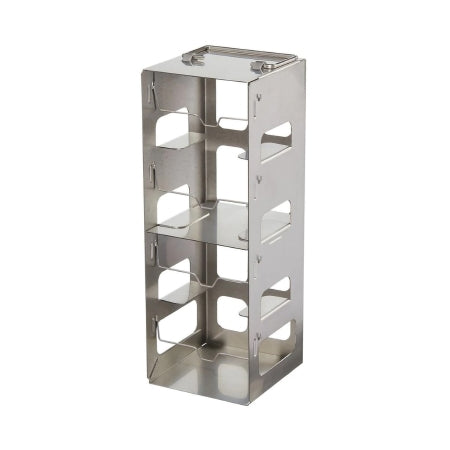 Nalgene - Cryo Storage Box Freezer Rack 3-1/4 X 3-3/8 X 8-3/4 Inch Metallic Stainless Steel 4 Shelf Capacity - DS5035-0004