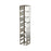 Cryobox - Cryo Storage Box Freezer Rack 5-1/2 X 5-2/3 X 26-1/2 Inch Metallic Stainless Steel 7 Cryo Box Capacity - DS5037-0007