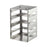 Cryobox - Cryo Storage Box Freezer Rack 5-1/2 X 5-2/3 X 8-3/4 Inch Metallic Stainless Steel 4 Shelf Capacity - 5036-0004