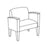 Lesro Industries Chair Guest Belmont 29-1/2X26X32-1/2" Grade 4 Hardwood Stellar Cherry Ea - BL1651K4