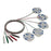 Kendall 930 - ECG Snap Electrode with Leadwire Monitoring Radiolucent Foam Backing 3 per Pack - 2293003