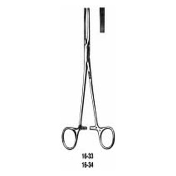 Miltex-Integra Forcep Tissue Allis 7-1/2" Straight 3X4 Teeth Stainless Steel Ea - 16-34