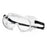 Pyramex - Protective Goggles Fit Over Clear Tint Polycarbonate Lens Clear Frame Elastic Strap One Size Fits Most - G204