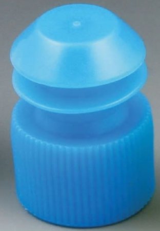 McKesson - Tube Closure Polyethylene Flanged Plug Cap Blue 13 mm For Use with 13 mm Blood Drawing Tubes, Glass Test Tubes, Plastic Culture Tubes NonSterile - 177-118240B