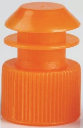 McKesson - Tube Closure Polyethylene Flanged Plug Cap Orange 13 mm For Use with 13 mm Blood Drawing Tubes, Glass Test Tubes, Plastic Culture Tubes NonSterile - 177-118240N