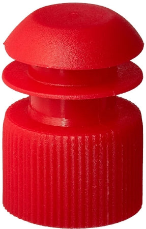 McKesson - Tube Closure Polyethylene Flanged Plug Cap Red 13 mm For Use with 13 mm Blood Drawing Tubes, Glass Test Tubes, Plastic Culture Tubes NonSterile - 177-118240R