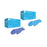 Touch of Life - Exam Glove Large NonSterile Nitrile Textured Fingertips Blue Chemo Tested - McKesson - 7025431