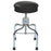 T-38 Series - Operating Room Stool Backless Screw Shaft Rubber Floor Tips Raven Black - T-38-RVN
