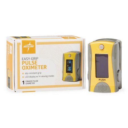 Soft-Touch - Finger Pulse Oximeter Battery Operated Audible Alarm - Medline - HCSM70S