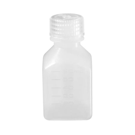 Nalgene - General Purpose Bottle Narrow Mouth / Square HDPE / Polypropylene 60 mL (2 oz.) - 2018-0060