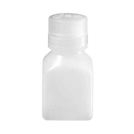 Nalgene - General Purpose Bottle Narrow Mouth / Square HDPE / Polypropylene 125 mL (4 oz.) - 2018-0125
