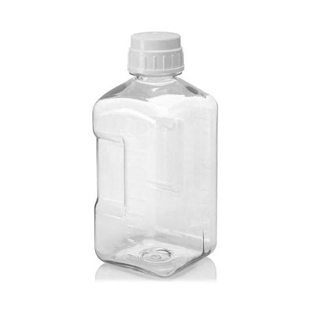 Nalgene - General Purpose Bottle Narrow Mouth / Square Polycarbonate / Polypropylene 2,000 mL (64 oz.) - Thermo Scientific Nalge - 2015-2000
