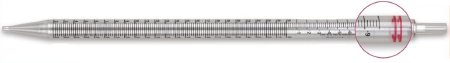McKesson - Serological Pipette 25 mL 0.2 mL Graduation Increments / 10 mL Negative Graduations Sterile - 177-1781