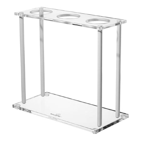 Nalgene - Cone Rack 7-3/4 X 14-1/2 X 16-1/8 Inch, 3-Place, Transparent For Imhoff Settling Cones - 1001-0010