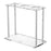 Nalgene - Cone Rack 7-3/4 X 14-1/2 X 16-1/8 Inch, 3-Place, Transparent For Imhoff Settling Cones - 1001-0010