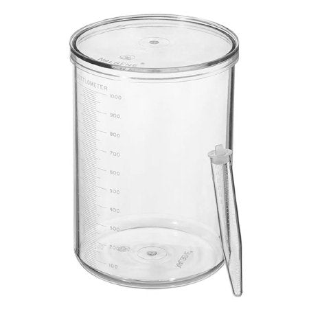 Nalgene - Settlometer Jar Round Base Polycarbonate 2 Liter - Thermo Scientific Nalge - 1010-0507