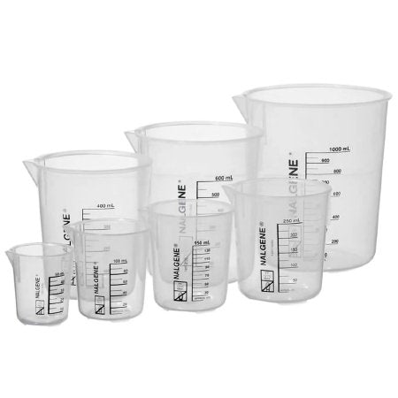 Nalgene - Laboratory Beaker Variety Pack Griffin Low-Form Polypropylene 50 / 100 / 150 / 250 / 400 / 600 / 1,000 mL - 1201-1234