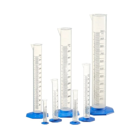 Nalgene - Graduated Cylinder Set Class B Polypropylene 10 / 25 / 50 / 100 / 250 / 500 / 1,000 mL - Thermo Scientific Nalge - 3662-1234