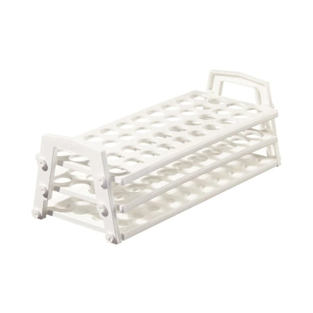Nalgene - Storage Test Tube Rack 40 Place 16 to 20 mm Tube Size White 4-1/2 X 11 Inch - 5930-0020