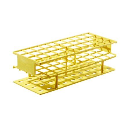 Nalgene Unwire - Centrifuge Tube / Test Tube Test Tube Rack 40 Place 25 mm Tube Size Yellow 3-2/3 X 4-3/4 X 11-3/4 Inch - 5970-0225