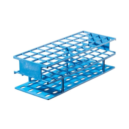 Nalgene Unwire - Centrifuge Tube / Test Tube Test Tube Rack 40 Place 25 mm Tube Size Blue 3-2/3 X 4-3/4 X 11-3/4 Inch - 5970-0325