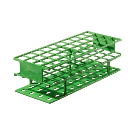 Nalgene Unwire - Centrifuge Tube / Test Tube Test Tube Rack 40 Place 25 mm Tube Size Green 3-2/3 X 4-3/4 X 11-3/4 Inch - 5970-0425