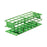 Nalgene Unwire - Centrifuge Tube / Test Tube Test Tube Rack 24 Place 30 mm Tube Size Green 3-2/3 X 4-1/4 X 11 Inch - 5970-0430