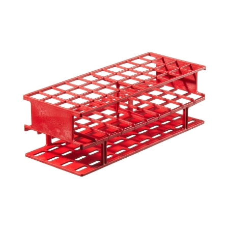 Nalgene Unwire - Centrifuge Tube / Test Tube Test Tube Rack 40 Place 20 mm Tube Size Red 3-1/4 X 4 X 9-3/4 Inch - Thermo Scientific Nalge - 5970-0520