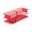 Nalgene Unwire - Centrifuge Tube / Test Tube Test Tube Rack 40 Place 25 mm Tube Size Red 3-2/3 X 4-3/4 X 11-3/4 Inch - 5970-0525