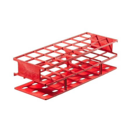 Nalgene Unwire - Centrifuge Tube / Test Tube Test Tube Rack 24 Place 30 mm Tube Size Red 3-2/3 X 4-1/4 X 11 Inch - 5970-0530