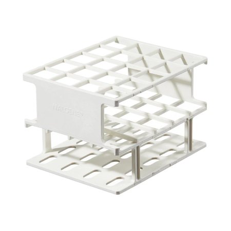 Nalgene Unwire - Centrifuge Tube / Test Tube Test Tube Rack 40 Place 25 mm Tube Size White 3-2/3 X 4-3/4 X 11-3/4 Inch - Thermo Scientific Nalge - 5972-0020