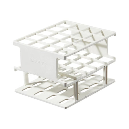 Nalgene Unwire - Centrifuge Tube / Test Tube Test Tube Rack 40 Place 25 mm Tube Size White 3-2/3 X 4-3/4 X 11-3/4 Inch - 5972-0020