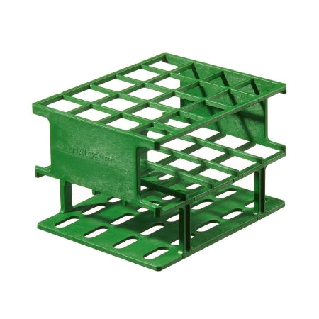 Nalgene Unwire - Centrifuge Tube / Test Tube Test Tube Rack 40 Place 20 mm Tube Size Green 3-1/4 X 4 X 9-3/4 Inch - 5972-0420