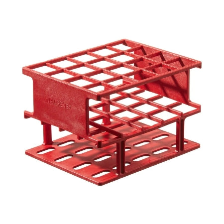 Nalgene Unwire - Centrifuge Tube / Test Tube Test Tube Rack 40 Place 20 mm Tube Size Red 3-1/4 X 4 X 9-3/4 Inch - 5972-0520