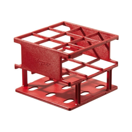 Nalgene Unwire - Centrifuge Tube / Test Tube Test Tube Rack 24 Place 30 mm Tube Size Red 3-2/3 X 4-1/4 X 11 Inch - 5972-0530